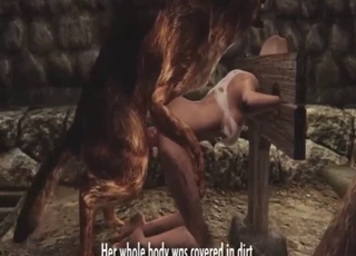 Animované zoo porno zobrazujúce dievča, ktoré sa zničí