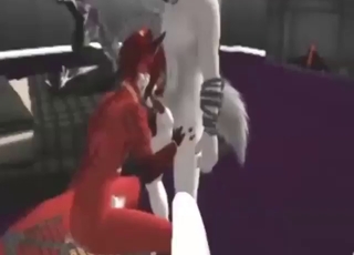 Furry sex with a bunch of gape, bunch of orgasms