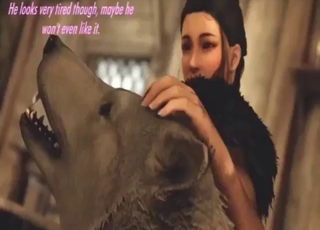 Brunette is going to get fucked by a sexy beast