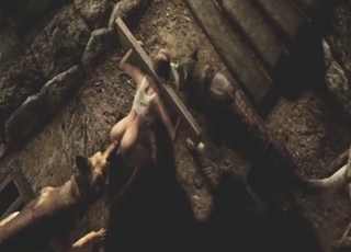 She is happy to struggle and fuck kinky beasts